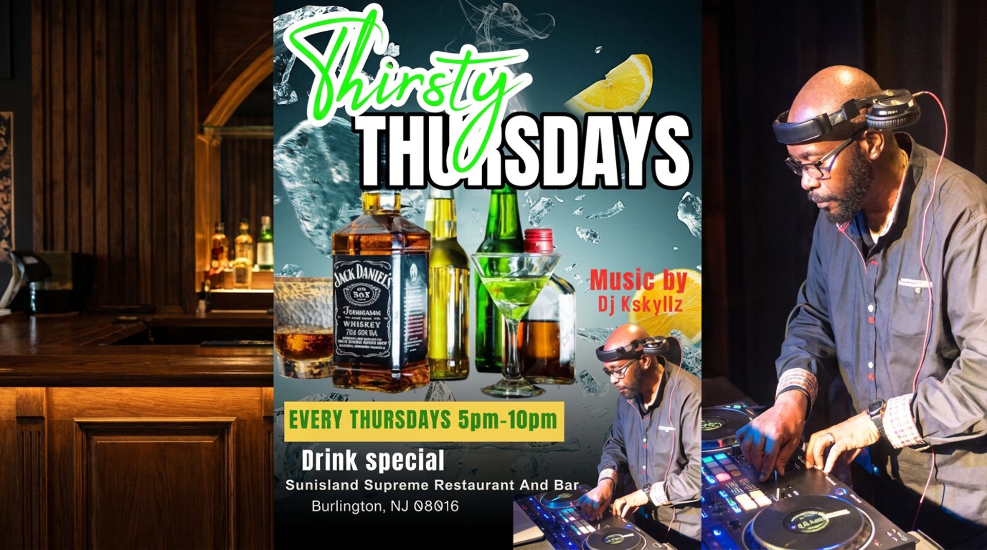 Thirsty Thursdays happy hour