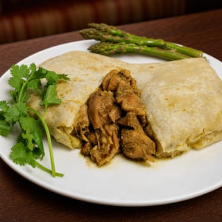 Roti w/Curry Chicken