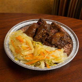 Brown Stew Chicken 2 Sides
