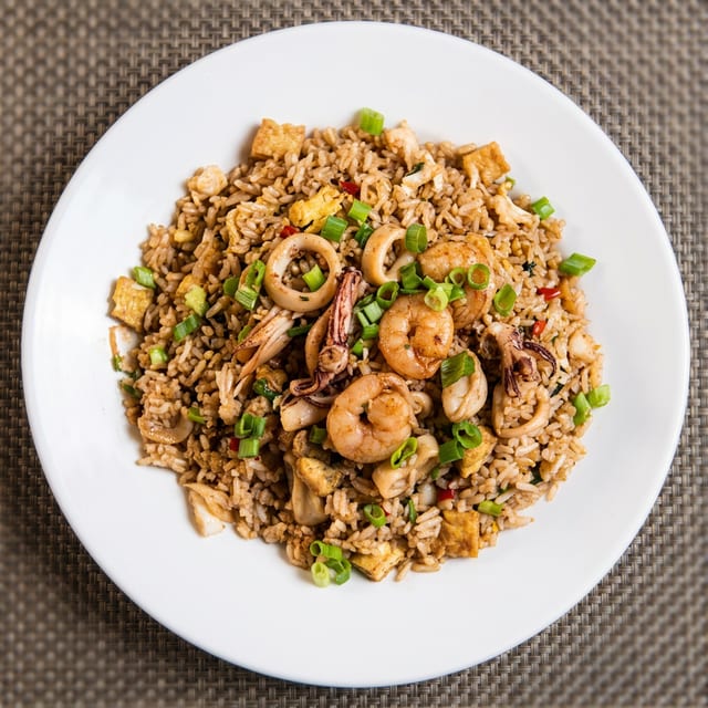 Hot Wok Jerk Rice with Shrimp.